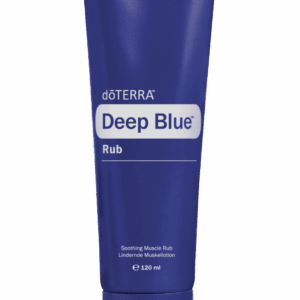 Deep Blue Creme von doTERRA, blaue Tube 120 ml, freigestellt