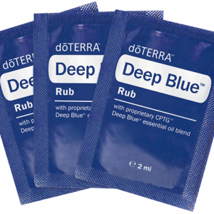Deep Blue Rub Probe: drei blaue 2-ml-Tütchen von doTERRA