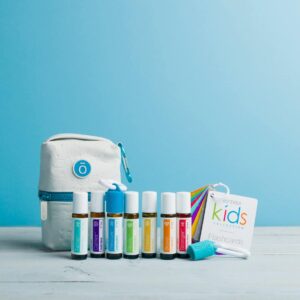 ätherische Öle Kinder Set mit sieben Rollern, Tasche und Flashcards