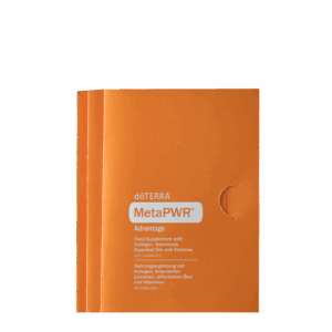 MetaPWR Advantage Probekarte als orangefarbene Dreifachkarte, zwei Stück