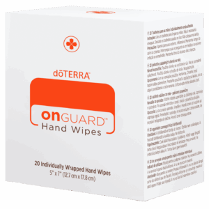 Handreinigungstücher unterwegs: dōTERRA On Guard Hand Wipes Packung, 20 Stück