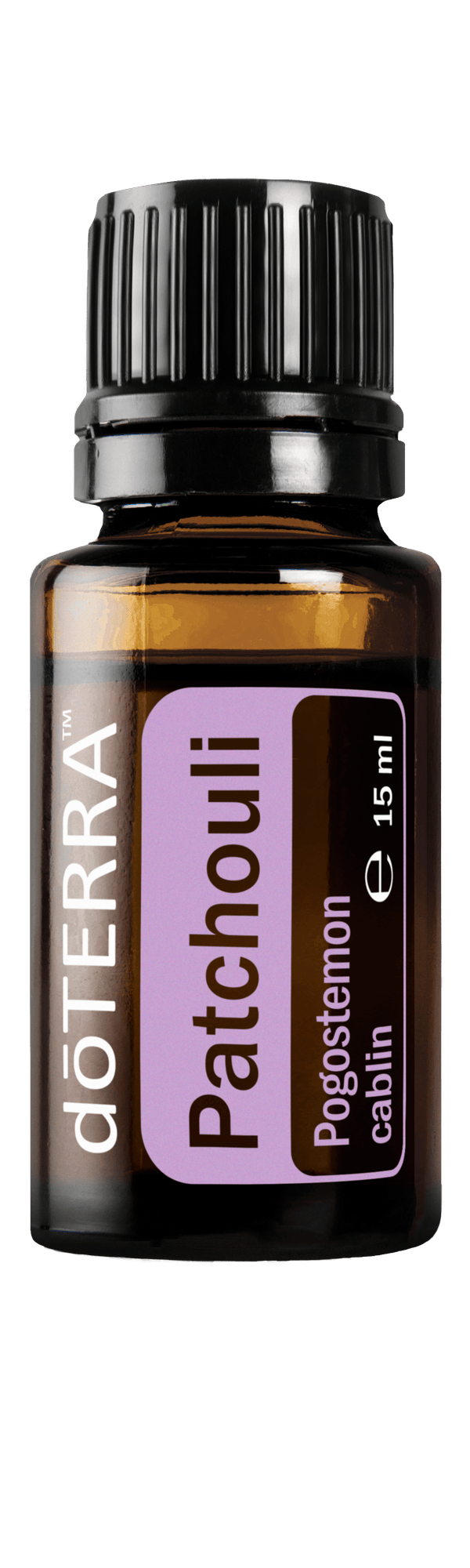 doTERRA Patchouli ätherisches Öl 15ml Flasche freistehend