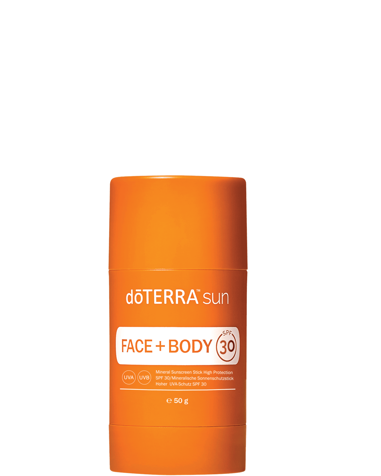 dōTERRA sun mineralischer Sonnenschutz Stick LSF 30 Verpackung frontal