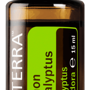 doTERRA Zitroneneukalyptus Öl 15 ml Braunglasflasche mit grünem Etikett